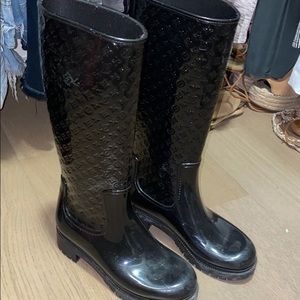 louis vuitton drops flat half boot